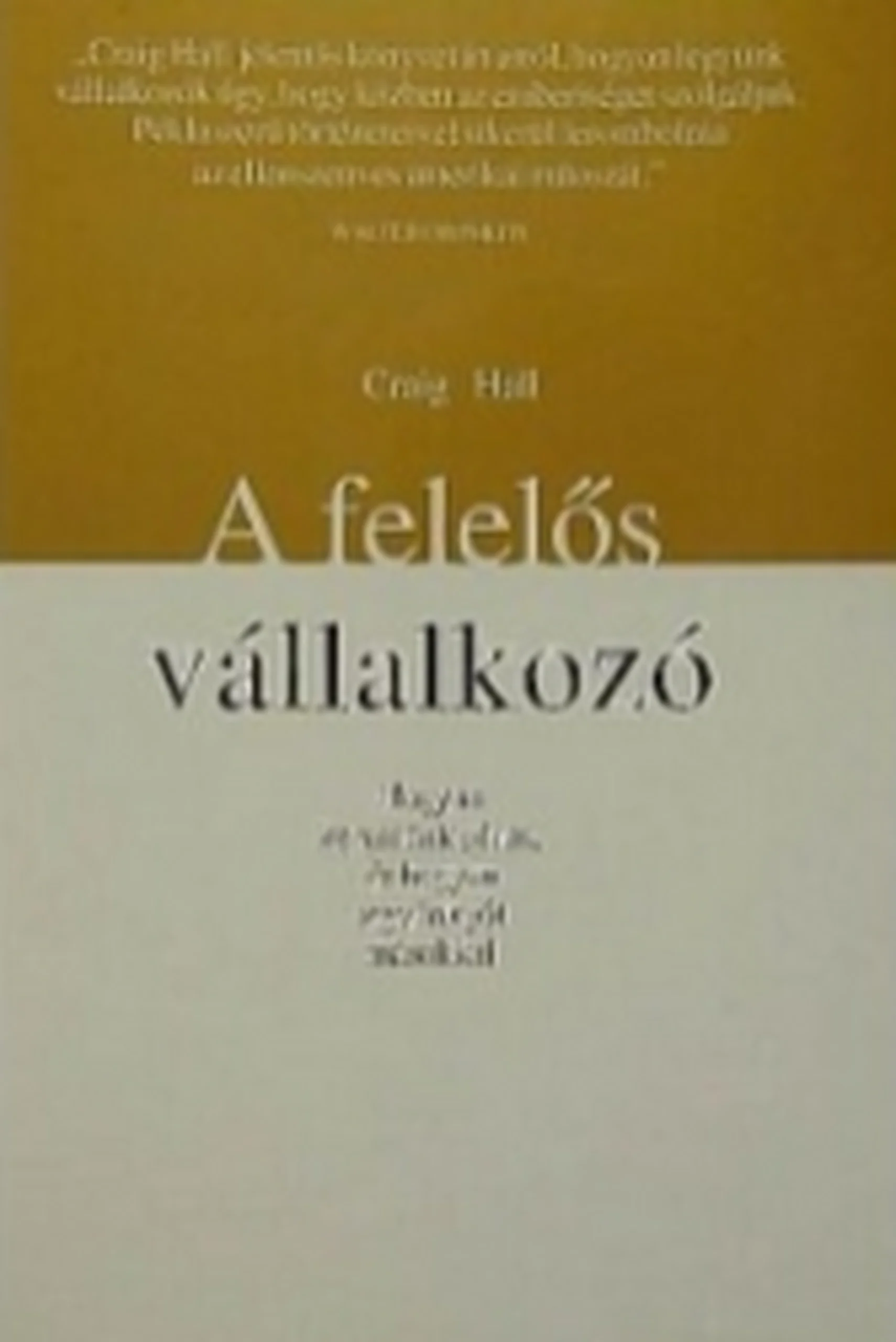 Felelős Vállalkozó